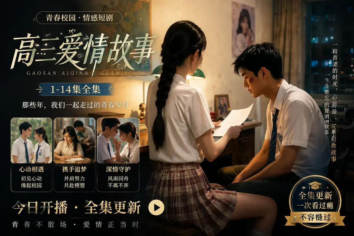 《AI短剧:高三爱情故事》相关资源图片
